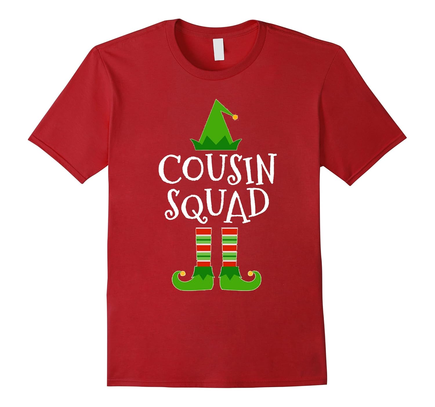 Cousin Squad Elf Matching Family Group Christmas T Shirt-ANZ