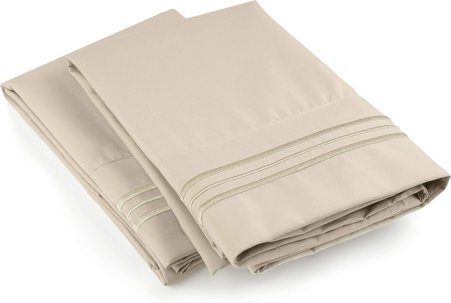 Queen Size Pillow Cases Set of 2 – Soft, Premium Quality Pillowcase Covers – Machine Washable Protectors – 20x26 & 20x30 Pillows for Sleeping 2 Piece - Queen Size Pillow Case Set: Kitchen & Dining