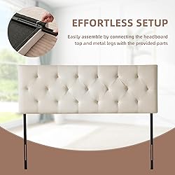 Howjoe Linen Upholstered Headboard Full