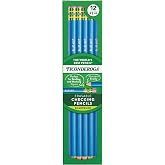 Ticonderoga Erasable Checking Wood-Cased Pencils, Pre-Sharpened | Blue, 12 Count, Teacher Correcting, with High Quality Eraser