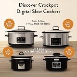 Crock-Pot Lift and Serve Digital Slow Cooker 4.7 L Hinged Lid Countdown Timer view 8