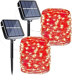 Joomer Solar Fairy Lights, 2-Pack Total 80FT 240LED