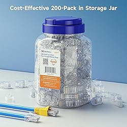 Cable Matters 200-Pack Cat 6 Pass Through RJ45