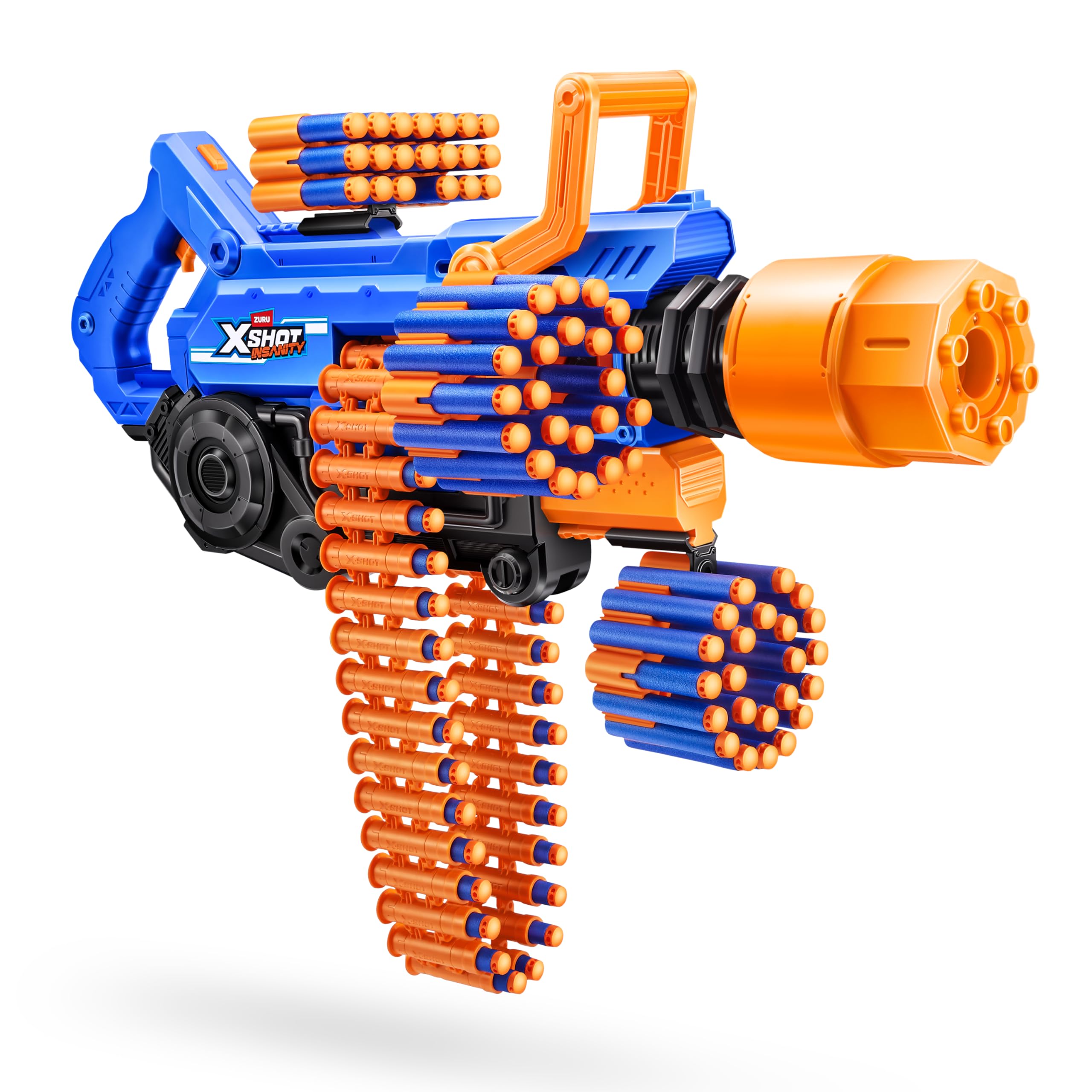 XSHOT Insanity Smoking Barrel Blaster with 72 Air Pocket Technology Darts by ZURU, Dart Blaster with Smoking Mechanism Outdoor Toy for Boys and Girls, Teens and Adults Aged 8+