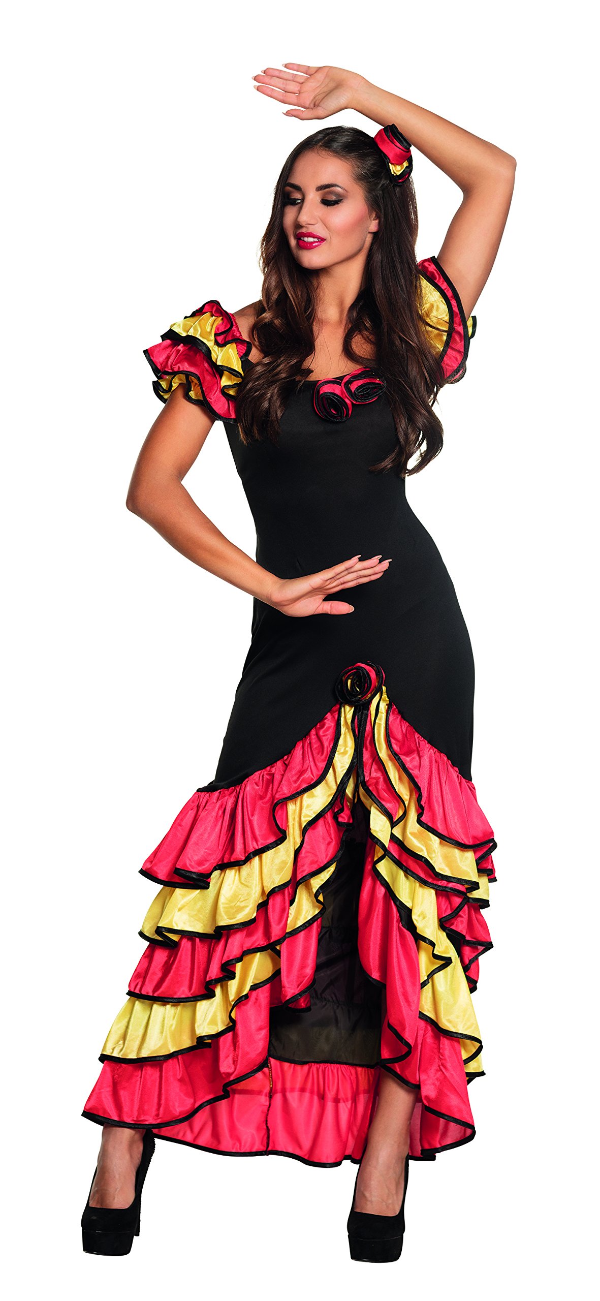Boland 83528 Rumba Dancer – Adult Costume Size 10/12, Multi-Colour
