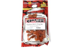 Aloha Gourmet Da Crack Seed Jar - Seedless Red Li Hing Mui 2 oz