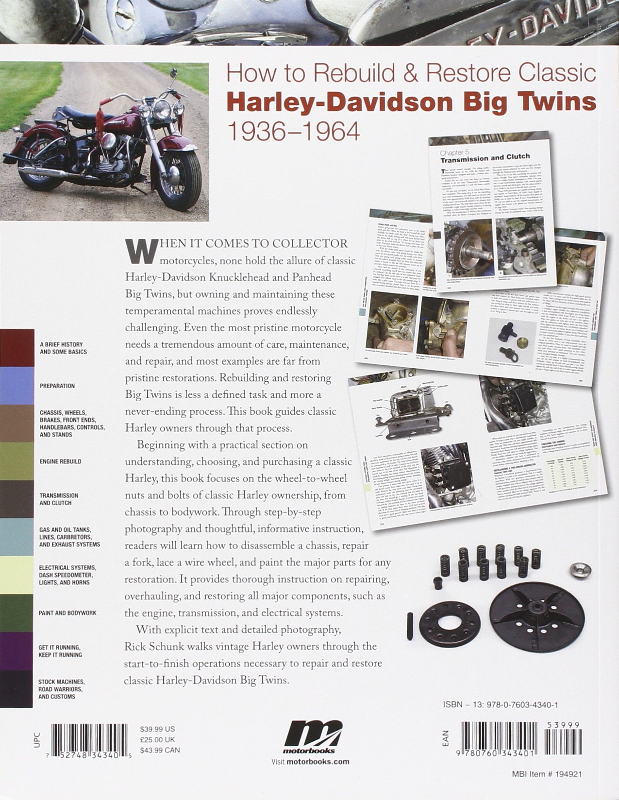 How to Rebuild and Restore Classic Harley-Davidson Big Twins 1936-1964  (Motorbooks Workshop): Rick Schunk: 0752748343405: Amazon.com: Books