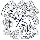 Desert Cactus Colorado School of Mines Sticker Orediggers Sticker Vinyl Decals Laptop Water Bottle Car Scrapbook T3 (Type 3-1)