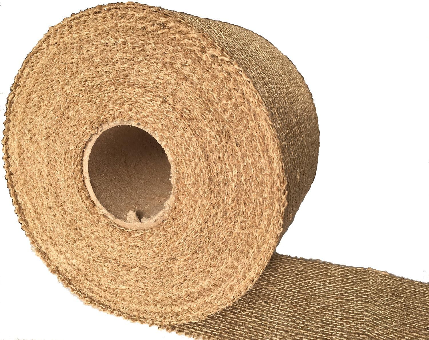 Burlapper 4" x 20 Yards Jute Burlap Ribbon Roll, 12 oz Decorator Fabric