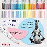 Zebra Pen Mildliner Dual Tip Fluorescent Highlighters 5 Pack Pastel view 6