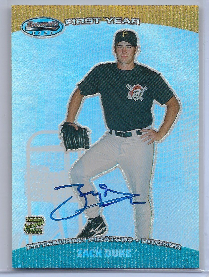 Amazon 2004 Bowman s Best Baseball Zach Duke Autographed Rookie 
