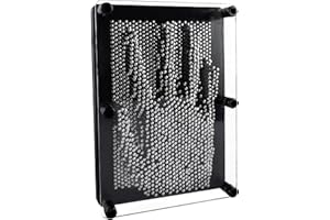 Super Z Outlet 3D Pin Art Board - Metal Fidget Sensory Toy for Stress Relief & Creativity