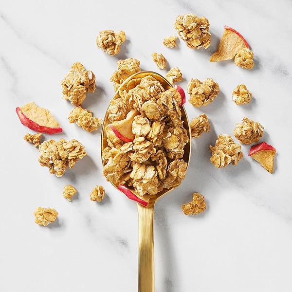 BARE GRANOLA, APPLE CINNAMON, 7G FIBER, WHOLE GRAINS, HEART HEALTHY, REAL FRUIT PIECES, 11 OZ BAG