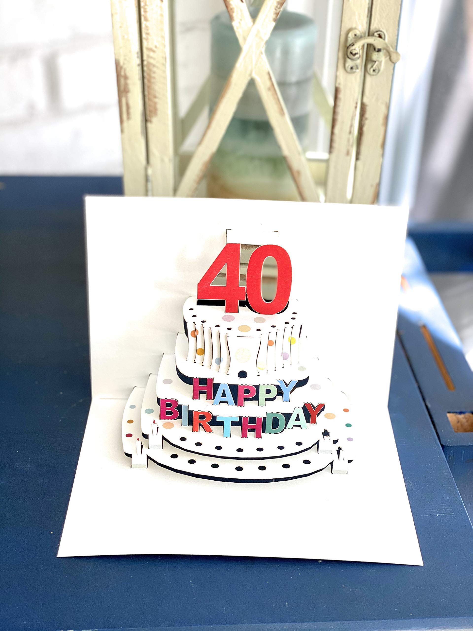 Forever Cards Pop Up Birthday Card 40th Birthday