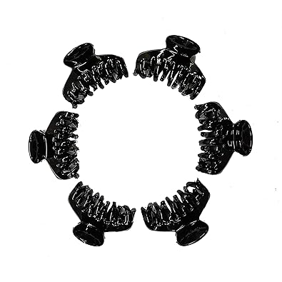 Fire Age Multi Color Solid Unbreakable Plastic Hair Clips For