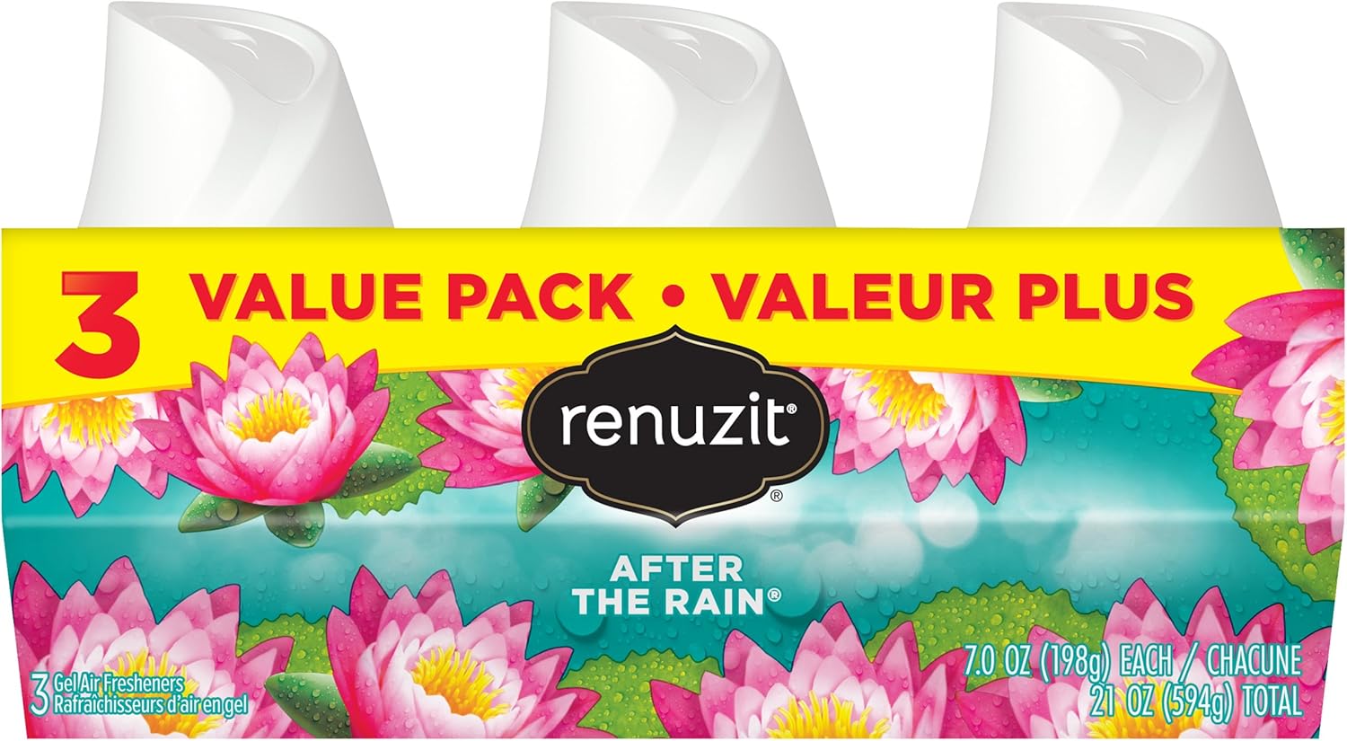 Renuzit Adjustables Air Freshener, After The Rain, 3 Count