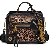 Steve Madden womens Steve Madden EVELYN Logo Plaque Top Handle