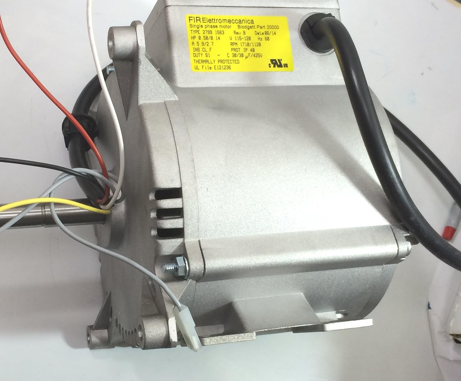 Blodgett Convection Oven Motor By Fir Elettromeccanica 1 2hp