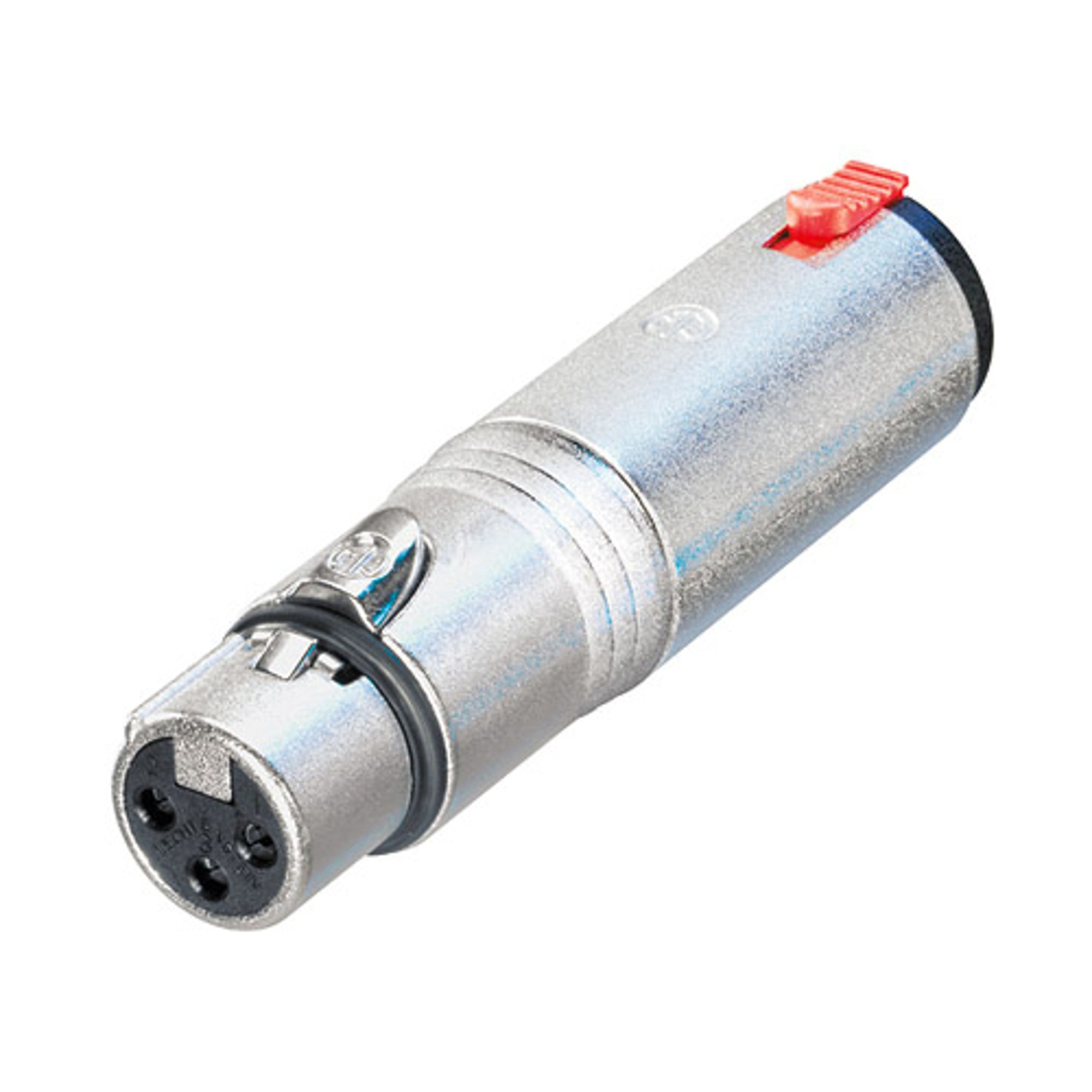 3 Pin XLR Female to 6.35mm Stereo Locking Jack Socket Adaptor