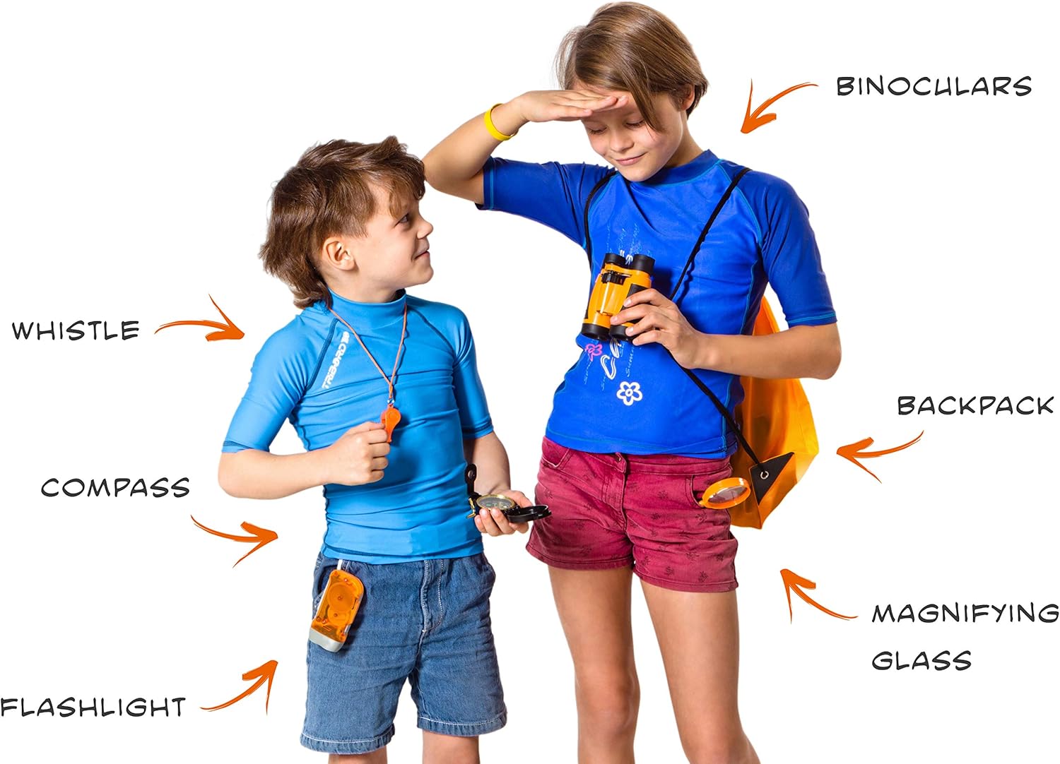 Outdoor Exploration Set - Kids Adventure Pack - Perfect 3-12 year old boy toys and girl toys - Good Birthday and Christmas Gift - Children Outdoor Educational: Toys & Games