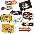 Funny Kentucky Horse Derby Photo Booth Props - Horse Race Themed Party Decorations - Funny Photography Supplies - Selfie Props with Sticks - 10pcs