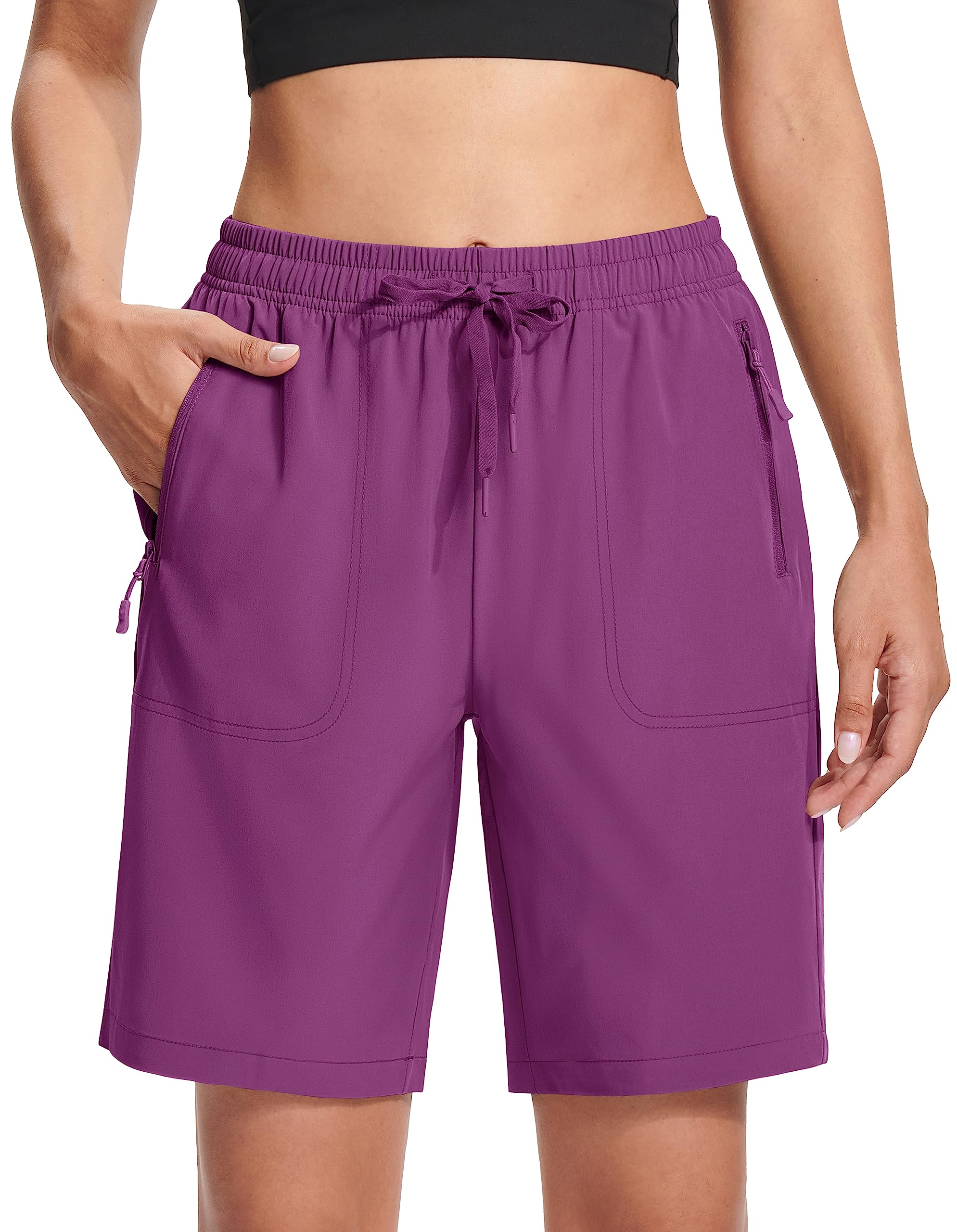 MAGCOMSEN Outdoor Shorts Women Hiking 8 Inch with