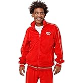 FOCO NFL mens Nfl Team Logo Tracksuit Soft Velour Sweatsuit Zip Up Jacket Top