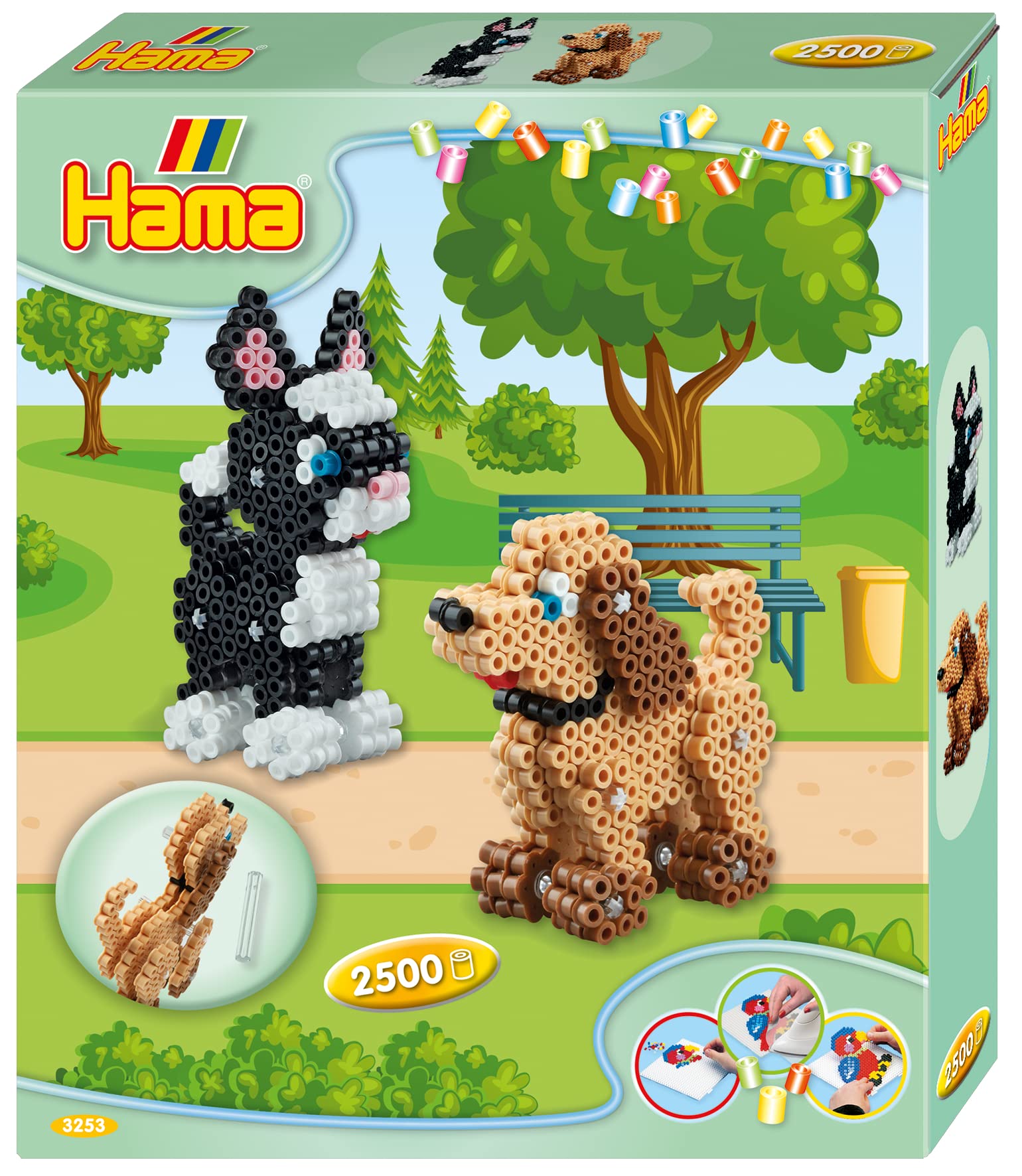 Hama Beads 3D Dog & Cat Gift Box