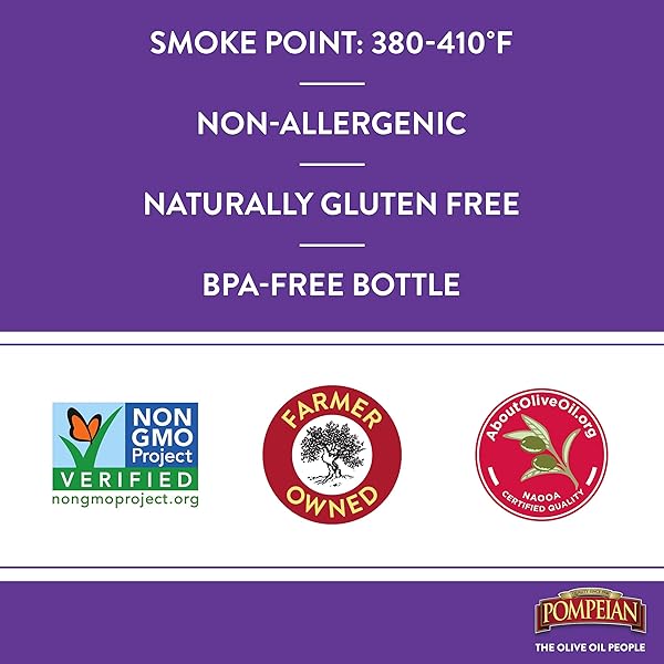 POMPEIAN ROBUST EXTRA VIRGIN OLIVE OIL, CONTAINS POLYPHENOLS, FIRST COLD PRESSED, 24 FL OZ