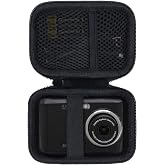 Lebakort Storage Case Compatible with KODAK PIXPRO FZ45 FZ55 Digital Camera | Protective Hard Shell, Hand Strap, Lightweight &amp; Carry, Travel Friendly, Black Case