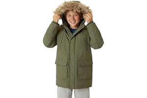 Eddie Bauer Boys' Winter Coat – Waterproof Heavyweight Down Parka Jacket with Faux Fur Hood (3-20)