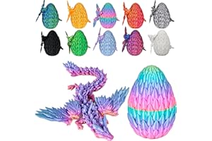 Memogizz 12inch Fly Dragon Egg, Year of The Dragon, 3D Printed Dragon, Executive Desk Toys, Articulated Dragon, Fidget Toys Gifts for Graduates Students Teachers Adults (Candy)