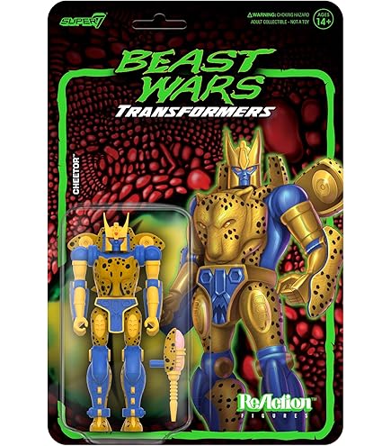 Super7 Boneco Transformers Beast Wars Reaction Dinobot 10 cm