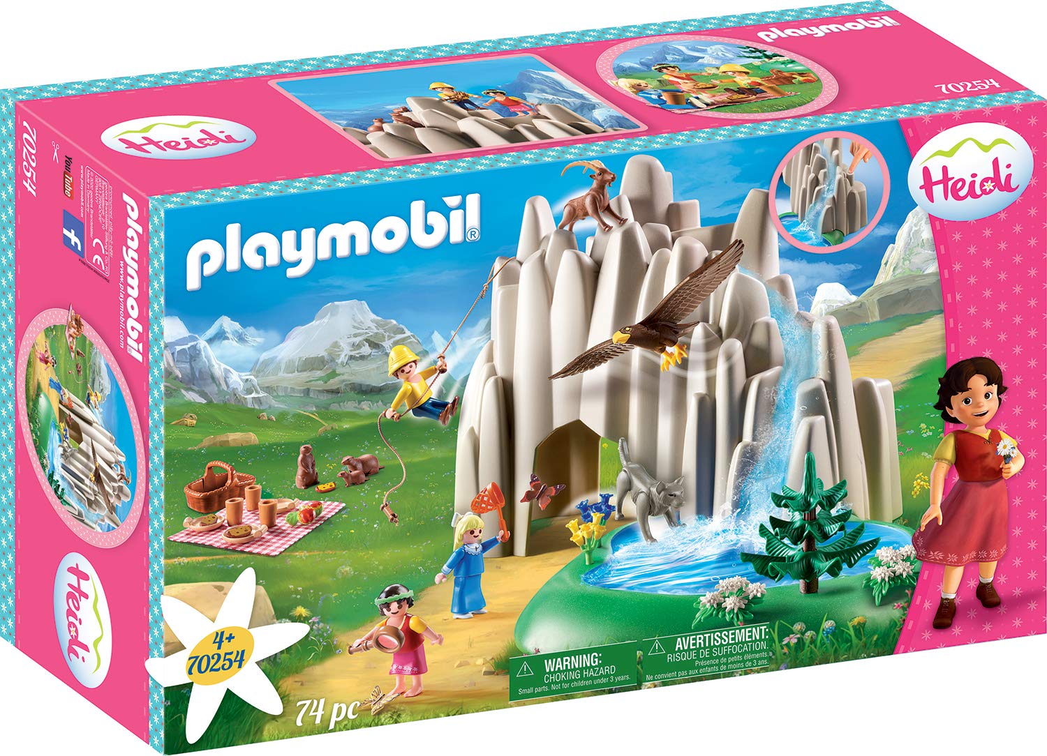 Playmobil Heidi 70254 Crystal Lake, For Children Ages 4+
