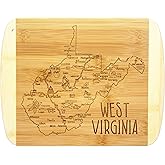 Totally Bamboo A Slice of Life West Virginia State Serving and Cutting Board, 11" x 8.75"