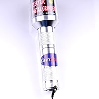 Kirinstores (R) Flashlight Shaped Herb Tobacco Smoke Spice Crusher Electric Grinder Mill - Silver