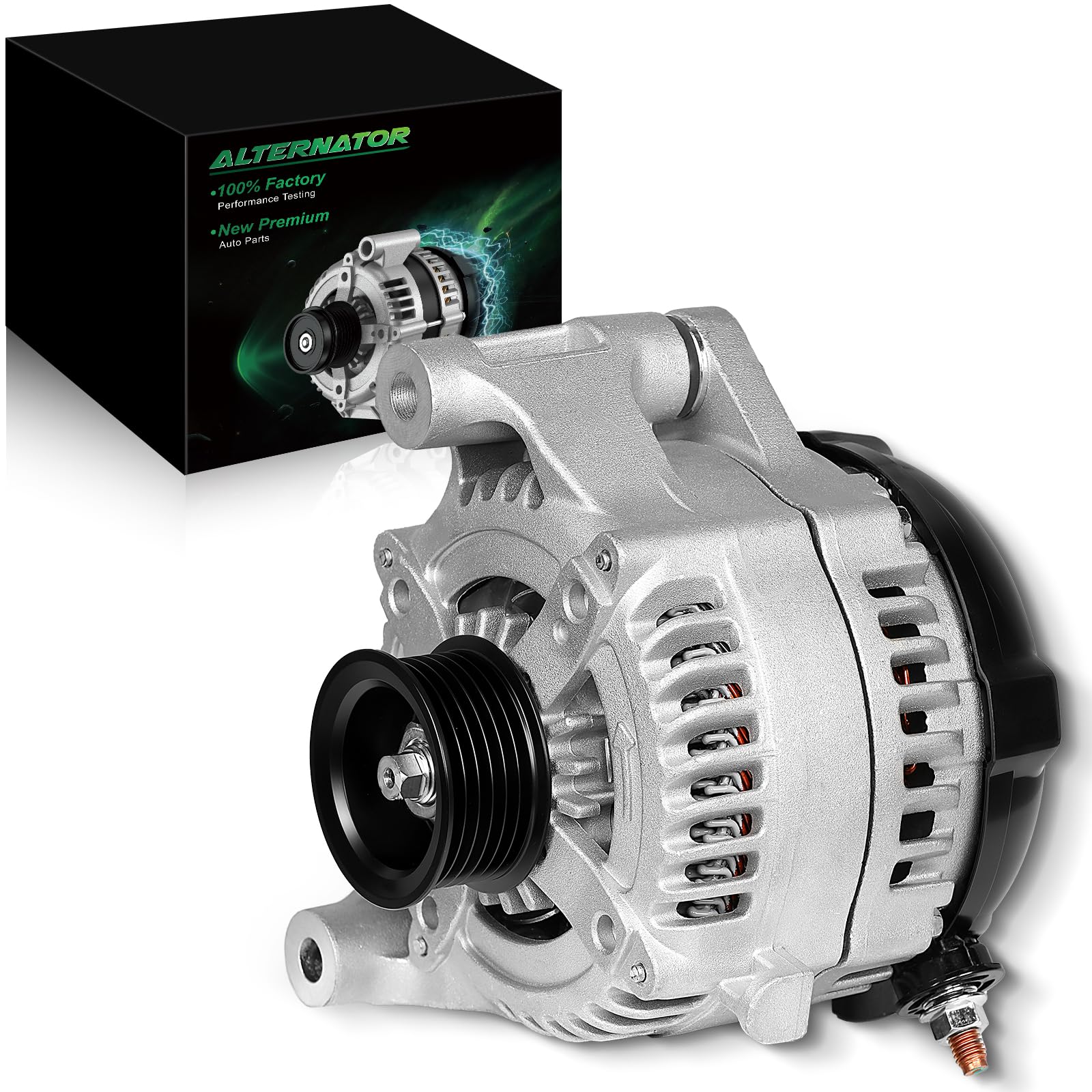 Photo 1 of ***VERY USED ***SZKAIDAG 160A Stable Output Alternator for:-Jeep Wrangler 2012-2018 Unlimited Sport Rubicon Sahara, Wrangler Jk 2018 3.6L V6, 12V 6-Grooves Pulley CCW, Replacement Upgraded Alternators, OE# 68078950AA