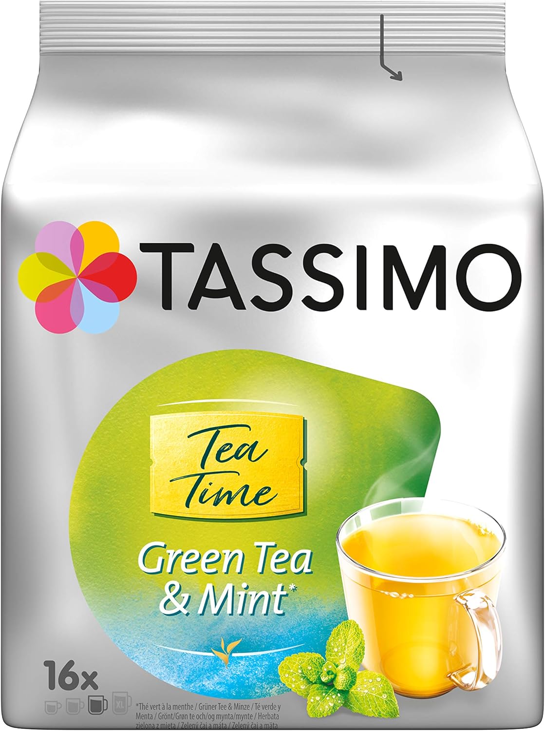 Tassimo Tea Time Mint Green Tea 16 Pods Pack of 5 (80 Servings