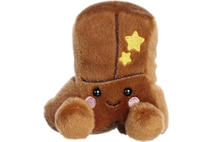 Aurora® Adorable Palm Pals™ Evan Cowboy Boot™ Stuffed Animal - Fun Collectible Plush for Kids and Adult Collectors - Perfect for Decorating Rooms and Birthday Gifts - Brown 4.5 Inches