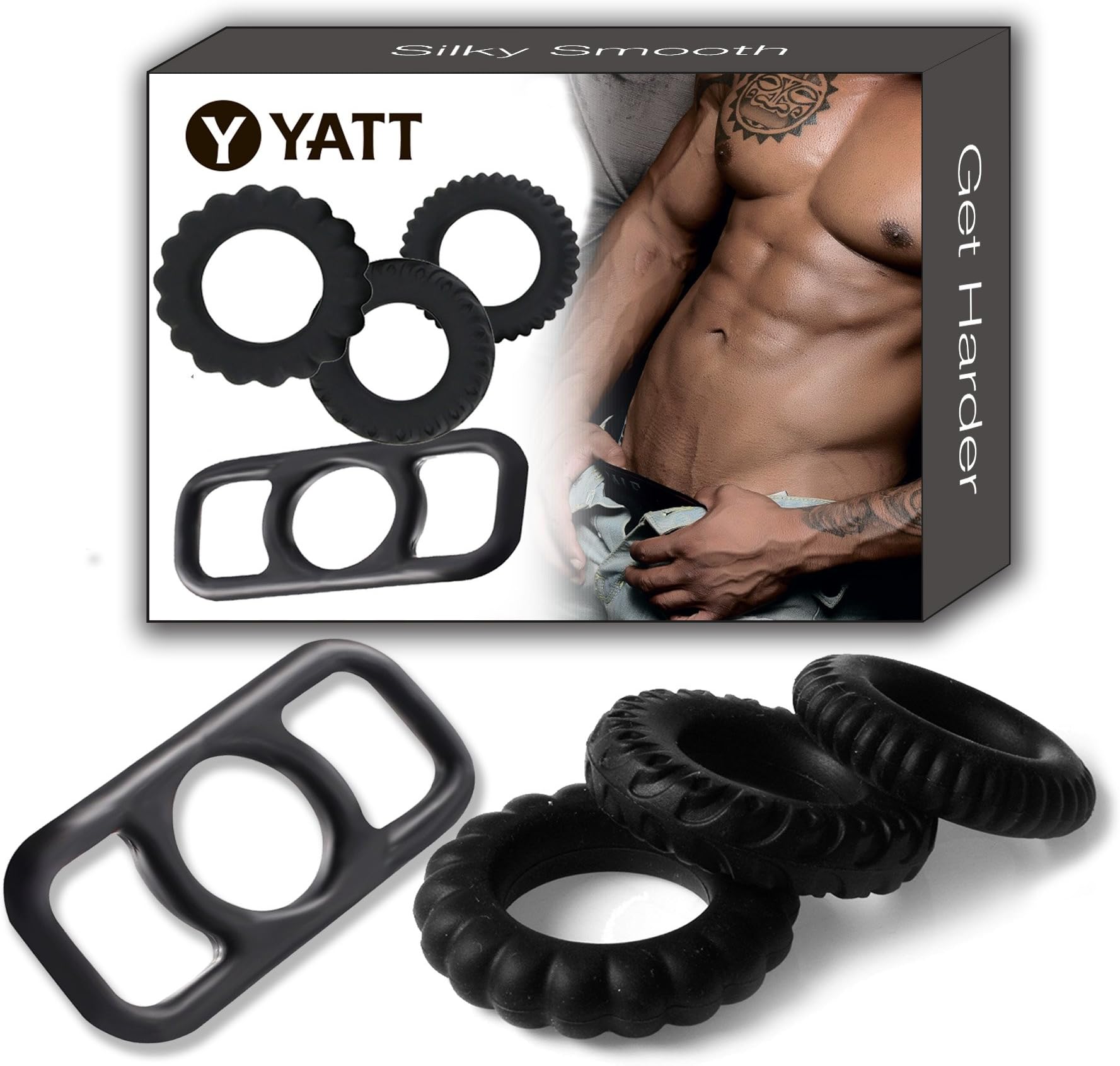 Yatt Set of 4 -Exercise Bands -Set for Extra Stimulation - Time Delay-Titans Power