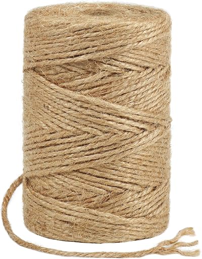 tenn well 100M Jute Twine 3 Ply 3mm Brown Garden String for DIY Crafts