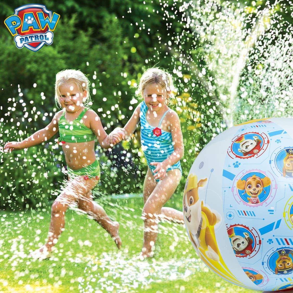 paw patrol beach ball sprinkler
