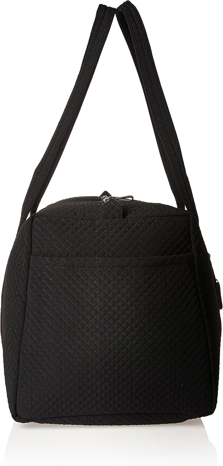 Vera Bradley Microfiber Large Travel Duffle Bag, Classic Black: Shoes