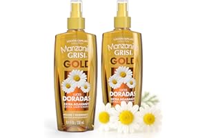 MANZANILLA GRISI Grisi Manzanilla Hair Lotion Gold – Chamomile Hair Lightening Spray | Enhances Golden Highlights Naturally with Daily Use | Leave-In Detangler Spray for Soft, Shiny Hair | 8.4 Fl Oz, 2-Pack