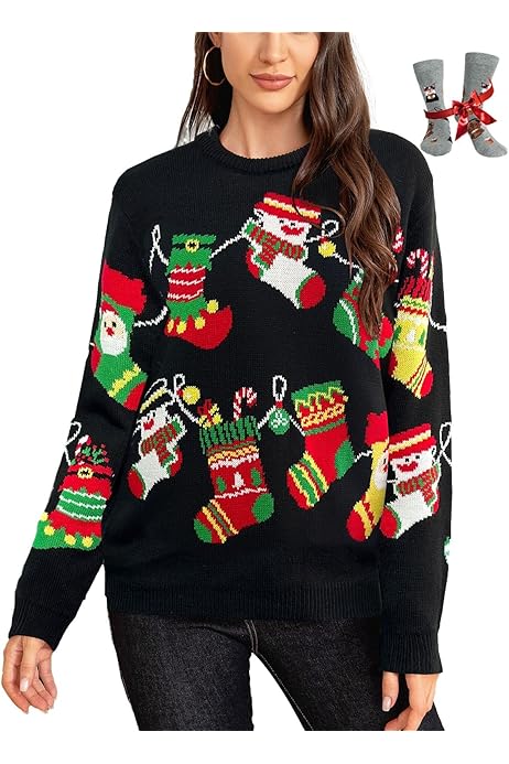 Suéter Feo Navideño Suéter Feo De Navidad, Divertido Suéter De