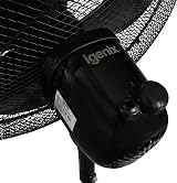 Igenix DF1655BL Pedestal Fan 16 Inch 40 W 3 Speed Oscillating Black view 8