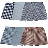 Fruit of the Loom Men's Tag Free Woven Boxer Shorts, Relaxed Fit, Moisture Wicking, Assorted Color Multipacks