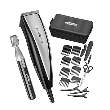 Babyliss 7437tu 20 Piece Home Mens Hair Cutting Kit Clipper