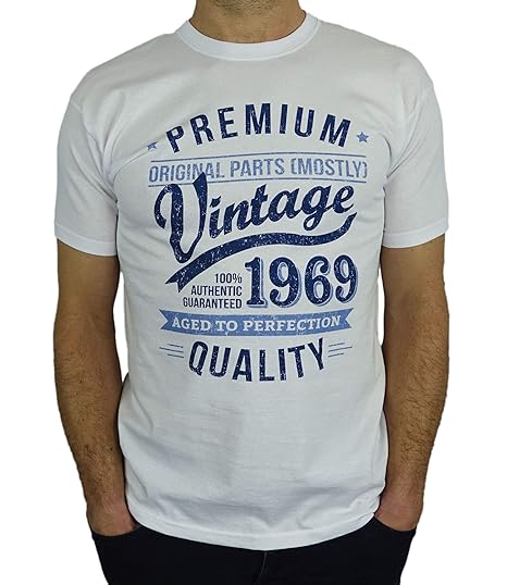 T Shirt Homme 50th Birthday Gifts Cadeaux Anniversaire 50 Ans Vintage Premium 1969 Vetements Fantaisie Et Specialty