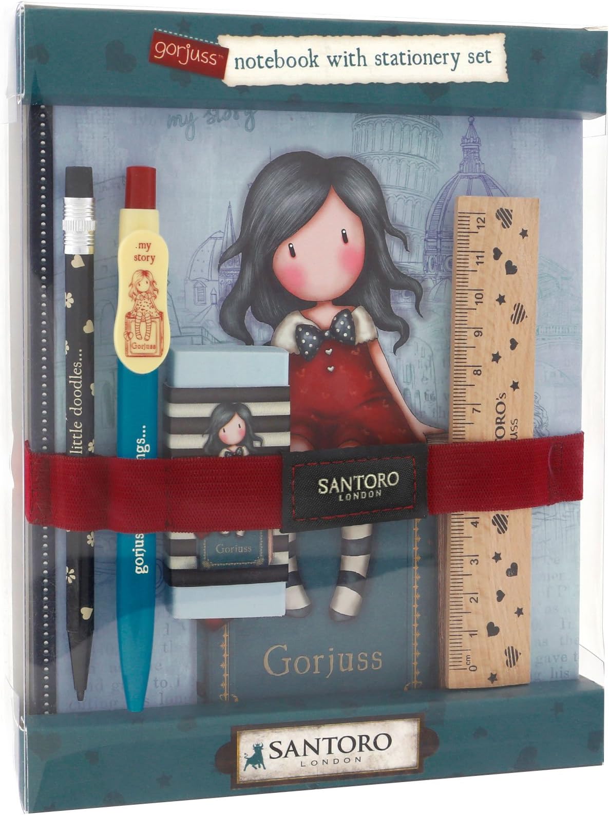 Gorjuss Cityscape My Story Notebook With Stationery Set
